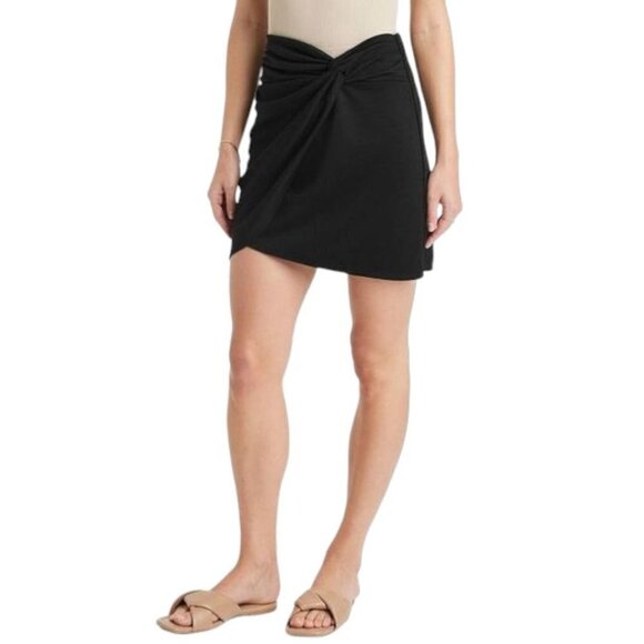 Women's Ruched Ponte Mini Skirt | A New Day | Large - Picture 9 of 9